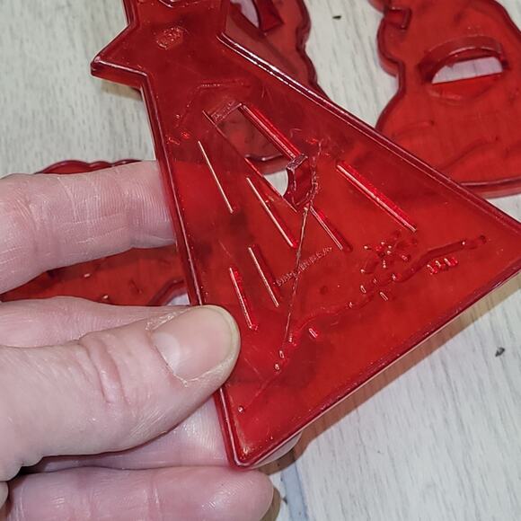 Vtg USA Made 6 Nativty Cookie Cutters Christmas Holiday Baby Jesus Mary Joseph - Picture 3 of 9